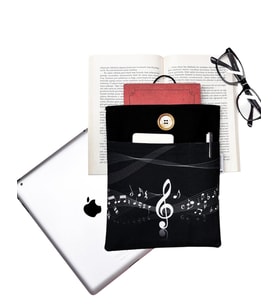 Kitap Kılıfı / Tablet Kılıfı / Çok Amaçlı Kılıf ( Notalar )