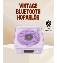 Retro Pikap Hoparlör - Şarjlı Kablosuz Projektör Ve Gece Lambası