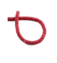 Lav Taşı Doğal Taş Mat Kırmızı Dore Kesim 6x2mm Dizi [AA]