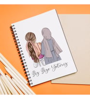 Kız Arkadaş ( Tesettürlü - Açık ) Tasarımlı Defter