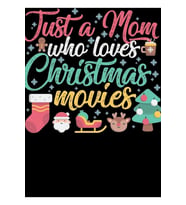 Noel Filmlerini Seven Bir Anne Komik Noel Hediyesi Tablo Ahşap Poster Dekoratif