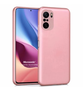 Microsonic Matte Silicone Xiaomi Mi 11i Kılıf Rose Gold