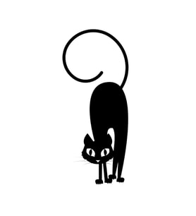 KEDİ FOLYO STİCKER 30cm Uzunluk (Karışık)