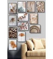 12 Parça Çerçeve Görünümlü Mdf Tablo Rmd34 (Çok Renkli)