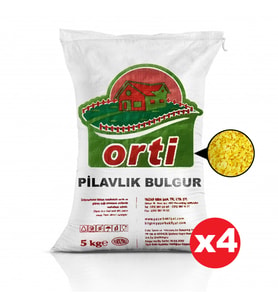 Orti Pilavlık Bulgur 5 Kg x 4 Paket