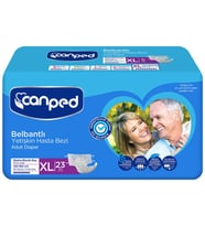Canped Yetişkin Bezi Bel Bantlı Tekstil Yüzey XL - Ekstra Large - Extra Large 23 Adet Tekli Pk