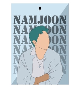 Bts Namjoon Rm Dinamit Ilhamlı Poster Tablo Ahşap Poster Dekoratif Kod583