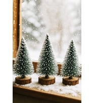 Beysüs Yılbaşı Ürünleri Dekoratif Masa Çamı 3 lü 10 cm