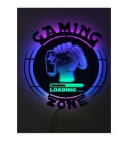 Gaming Zone Gamer Led Işıklı Ahşap Tablo