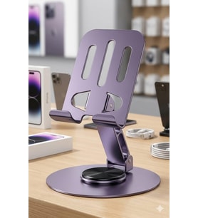 METAL VE KENDİ ETRAFINDA 360 DERECE DÖNEBİLEN KATLANABİLEN Ayarlanabilir Yükseklik ve Açı Ayarlı TELEFON TUTUCU VE TELEFON STANDI LİLA AÇIK MOR RENK !!!! KAMPANYA SÜPER FİYAT !!!!!
