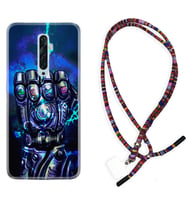 Oppo Reno 2Z 4 Lite 4 Pro 5 6 7 A31 Kılıf Boyun Asklı Rasta Silikon Thunder Play 1760