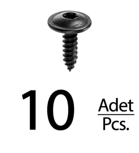 Volkswagen Golf Passat Beetle Cabrio Torx (Tork) için Davlumbaz Vida - 10 Adet