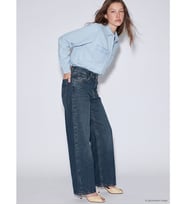 LCW Jeans İndigo Petite Wideleg Kadın Jean Pantolon