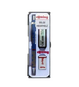 Rotring Okul Seti Versatil+Min Silgi Hediyeli 0.5 MM Mavi RO-KK07-05M