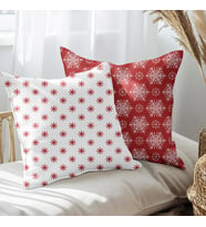 eJOYA Yeni Yıla ÖzelKar Tanesi Tasarımlı 2'li Yastık İçi Ve Kırlent Kılıfı 45cm 113585