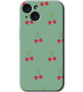 İphone 15 Plus Kılıf HD Desen Baskılı Kılıf - Kiraz Berry
