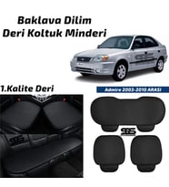 Hyundai Admire 2003-2010 Arası Siyah Deri Oto Koltuk Minderi