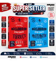 Ankara Yayıncılık 6.Sınıf Türkçe ve Matematik Güçlendiren Soru Bankası Seti 2 Kitap
