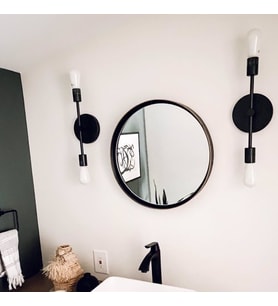 RİOLİGHT RETRO İKİLİ METAL DUVAR APLİK (Siyah - Beyaz)