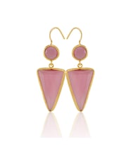 Kadir Jewellery 22 Ayar Altın Kaplama Kadın Sallantılı Küpe -El İşçiliği Ve Hipoalerjenik Küpe