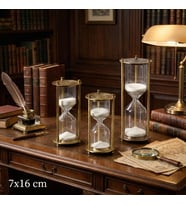 Dekoratif Cam Kum Saati 7x16 cm