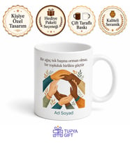 Topluluk Üyesi Temalı Özel Baskılı Kupa Bardak Hediye Porselen Mug