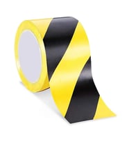 KRAF 2565 YER İŞARETLEME BANDI 50mm X 30m SARI-SİYAH  TEKLİ