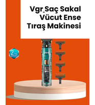Vgr V-695 Şarjlı Saç Sakal Tıraş Makinesi 2600mah Batarya Ve Kılavuz Taraklı