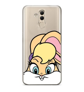 Huawei Mate 20 Lite Uyumlu Lola Bunny Desenli Şeffaf Telefon Kılıfı