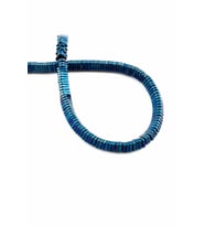Hematit Doğal Taş Parlak Mavi Üçgen Rondela Kesim 6x1mm Dizi [AA]