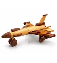 Ahşap Süpersonik Jet Maketi 25 cm