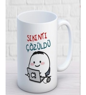 SIKINTI ÇÖZÜLDÜ KİŞİYE ÖZEL KUPA BARDAK -