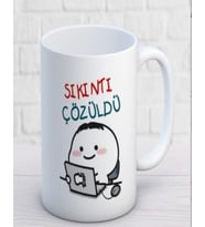 SIKINTI ÇÖZÜLDÜ KİŞİYE ÖZEL KUPA BARDAK -