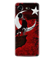 Tecno Pova 5 Kılıf Resimli Desenli Baskılı Silikon Wolf and Moon 2 1381