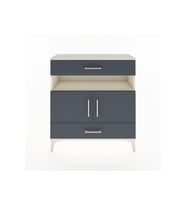 Arges Şifonyer 3 Raflı 2 Çekmeceli 2 Kapaklı 88x30x96 Aytaşı-Antrasit
