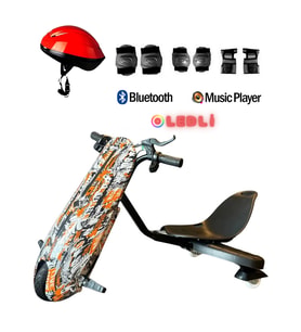 Citymate Drift Car Elektrikli Kaykay Bluetooth Dirift Kar Hoverboard Scooter + Koruma Ekipmanı D25