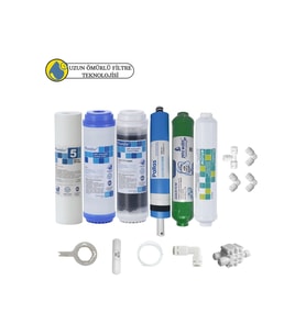 Purefer Açık kasa çift karbonlu Sertifikalı 6li Pallas mebran  alkalili