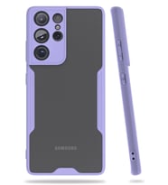 Durukar® Samsung Galaxy S21 Ultra Kılıf Platin Silikon - Lila