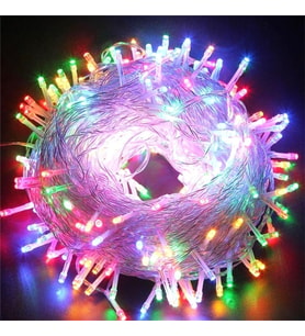 3 M 20 Led RGB 2 Kademeli Şeffaf Kablo MZ-36-R