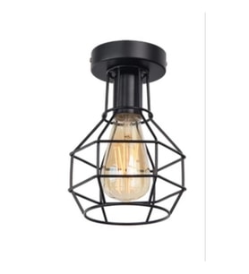 Mylights Retro Rustik Metal Kafes Armatür Avize Plofonyer Tekli (424397133)