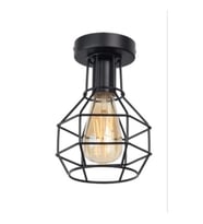 Mylights Retro Rustik Metal Kafes Armatür Avize Plofonyer Tekli (424397133)