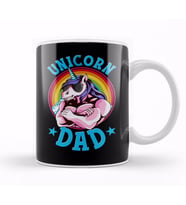 Unicorn Dad Proud Fathers of a Unicorn Princess Kupa Bardak Porselen