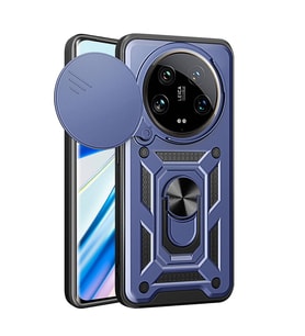 Xiaomi Mi 14 Ultra Uyumlu Kılıf Magnetik Standlı Kamera Korumalı Zore Sürgülü Vega Kapak