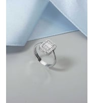 Tria Baget Design 925 Ayar Gümüş Yüzük (Rodyum)