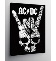 Kanvas Tablo Ac/Dc Highway To Hell