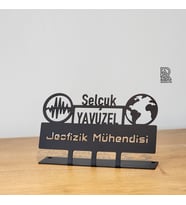 Jeofizik Mühendisi İsimlik - Jeoloji Jeofizik Mühendisi Kişiye Özel İsimlik - İsme Özel Metal İsimlik - Jeofizik İsimlik