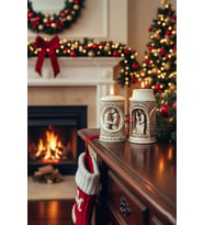 Dekoratif 2'li mumluk Hediye Mumluk Ev Dekoratif mum Tealight Mumlar Dahildir (Eskimiş Beyaz)