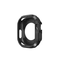 Apple Watch Ultra 49mm Uyumlu Silikon TPU Kasa Koruyucu Zore Watch Gard 17 (Siyah)