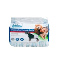 Pawise Dişi Köpek Alt Bağlama Bezi Beyaz XL Boy 12 Adet