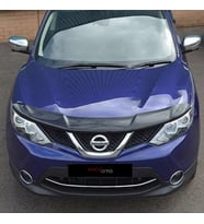 Nissan Qashqai  2014 - 2017 Ön Kaput Koruyucu Rüzgarlığı Piano Black 3.2 mm Kalın Plastik